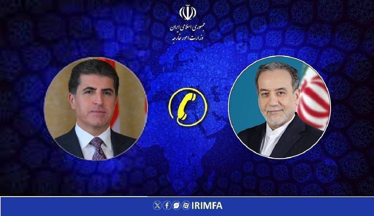 روابط ایران – عراق و تحولات منطقه، محور گفت‌وگوی عراقچی و بارزانی